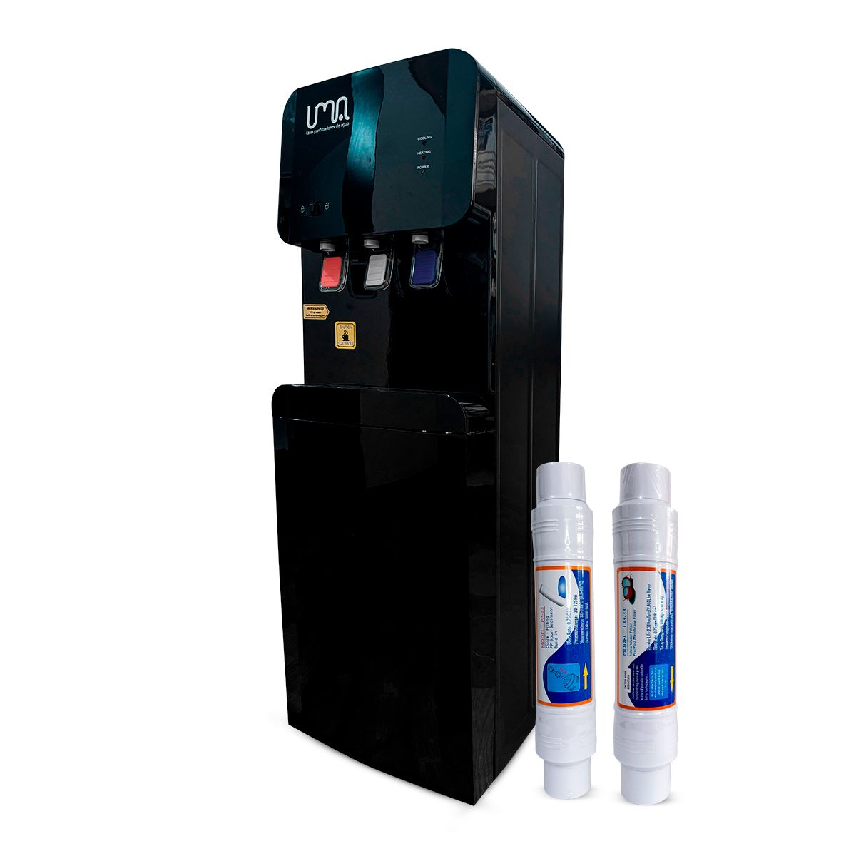 Dispensador de agua con doble filtro - UltraBlack